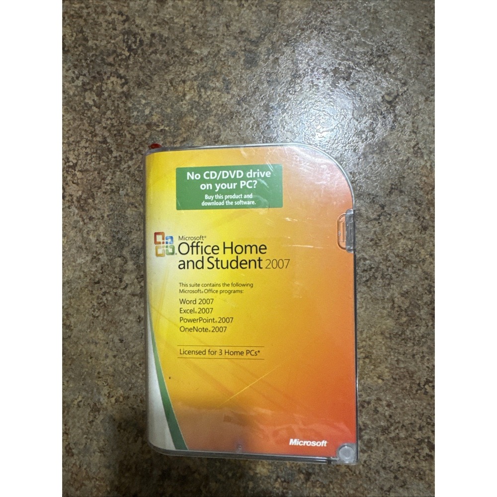 Microsoft MS Office 2007 Home and Student w/Product Key Word, Excel, Power 2007